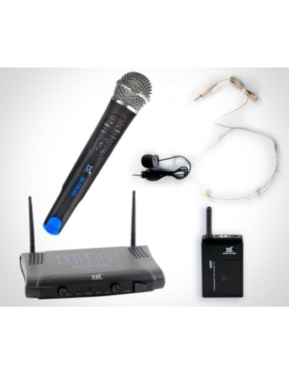 MICROFONE TSI SEM FIO MAO E HEADSET UHF MS215CLI