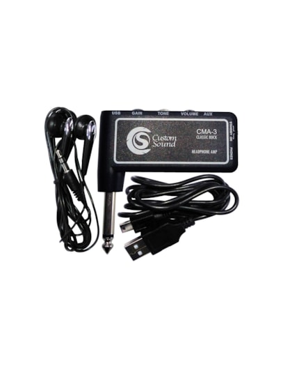 MINI AMPLIFICADOR DE GUITARRA CUSTOM SOUND CLASSIC ROCK CMA3BK