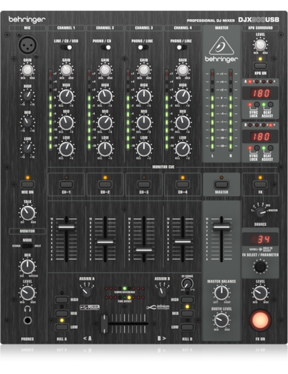 MIXER BEHRINGER PROMIXER DJX900USB 5 CANAIS
