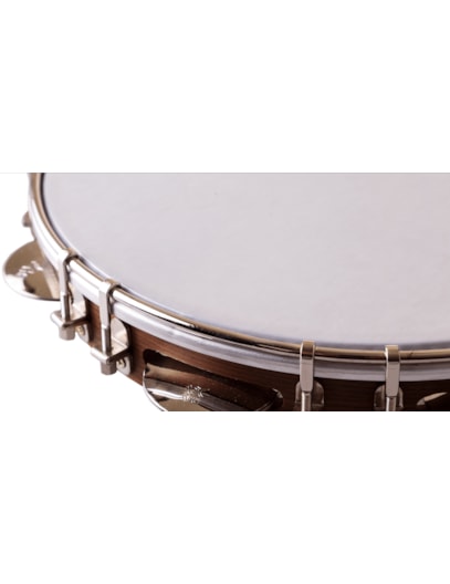 PANDEIRO ROZINI 10" PROFISSIONAL MADEIRA FOSCA DUPLA RPP10AD