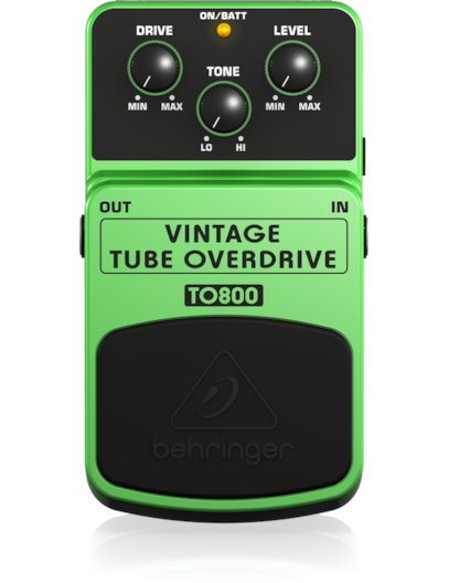 PEDAL DE EFEITO BEHRINGER GUITARRA VINTAGE TUBE OVERDRIVE TO800 2755