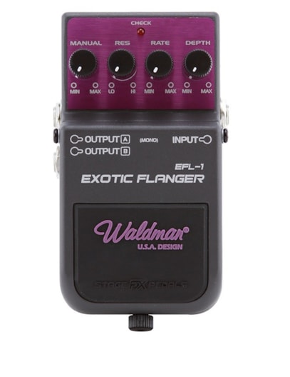 PEDAL DE EFEITO WALDMAN GUITARRA EXOTIC FLANGER EFL1