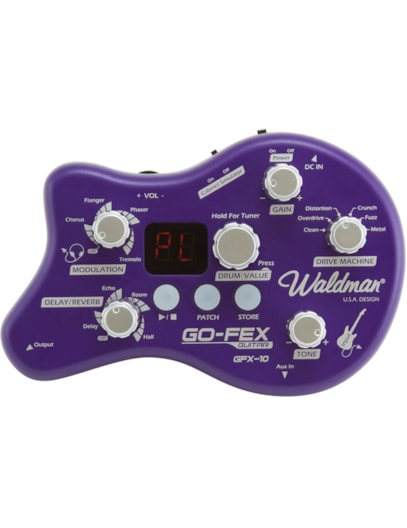 PEDAL DE EFEITO WALDMAN GUITARRA GO FLEX GFX10