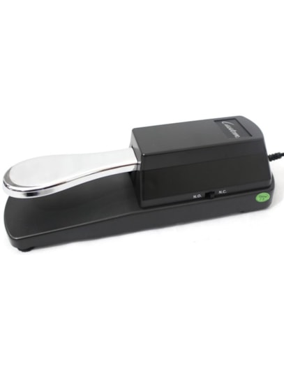 PEDAL DE SUSTAIN CUSTOM P/TECLADO CROMADO SP100