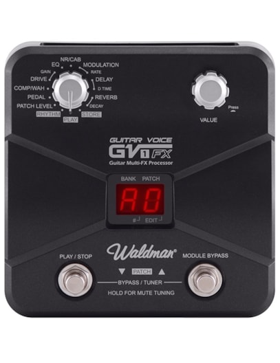 PEDALEIRA WALDMAN GUITARRA GUITAR VOICE GV1FX