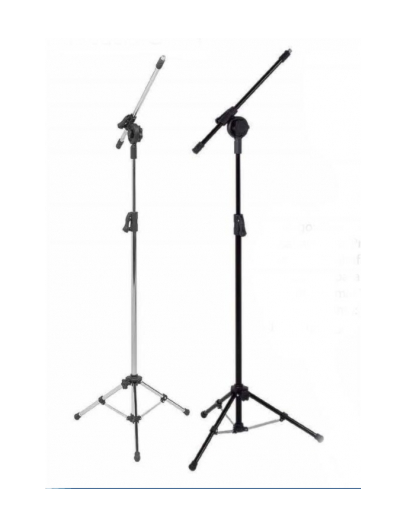 PEDESTAL DE MICROFONE VISAO CROMADO PE2