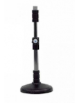 PEDESTAL DE MICROFONE VISAO DE MESA C/TUBO TELESCOPICO PQ PS2