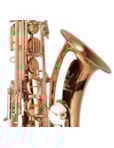 SAX SOPRANO SCHIEFFER CURVO LAQUEADO C/CHAVES NIQUELADAS SCHSS002C