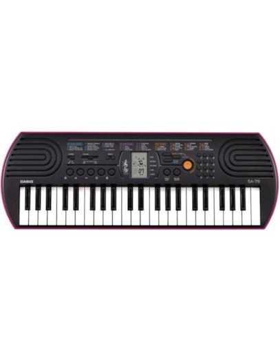 TECLADO CASIO DIGITAL INFANTIL ROSADA SA78 AH2