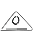 TRIANGULO LIVERPOOL DE ACO CROMADO FORRO MEDIO 36CM TF536