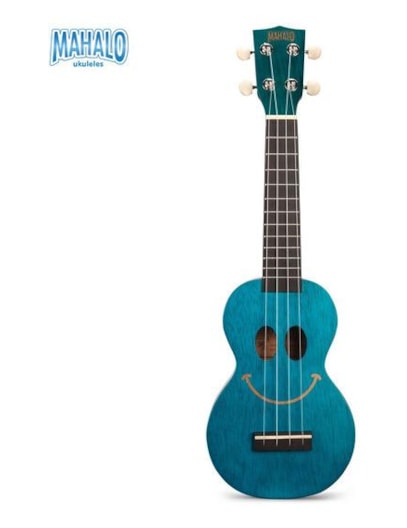 UKULELE MAHALO SOPRANO SMILE AZUL C/CAPA USMILEBU