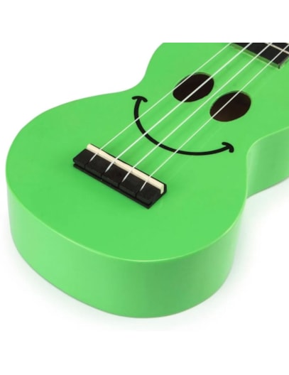 UKULELE MAHALO SOPRANO SMILE VERDE C/CAPA USMILEGN