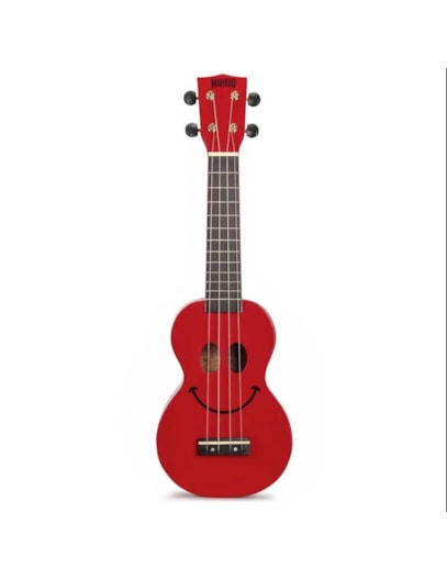 UKULELE MAHALO SOPRANO SMILE VERMELHO C/CAPA USMILERD