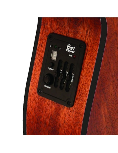 VIOLÃO CORT CATWAY ELETRICO ATIVO AÇO NATURAL ESCURO SFXMEMOP