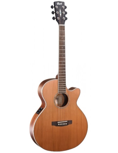 VIOLÃO CORT ELETRICO AÇO TOP MOHOGANY NATURAL FISHMAN SFXCEDNS