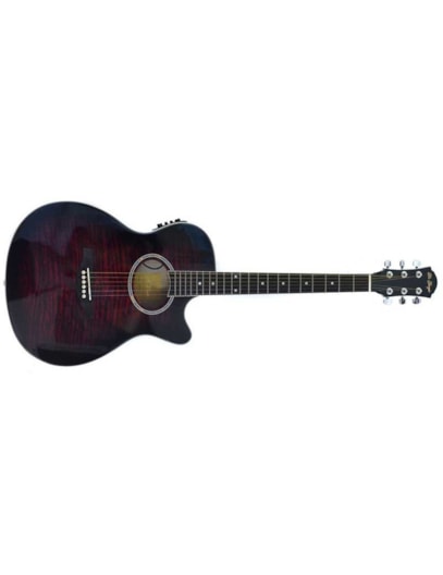 VIOLÃO DI GIORGIO AÇO ELETRICO IRON RED IRRD