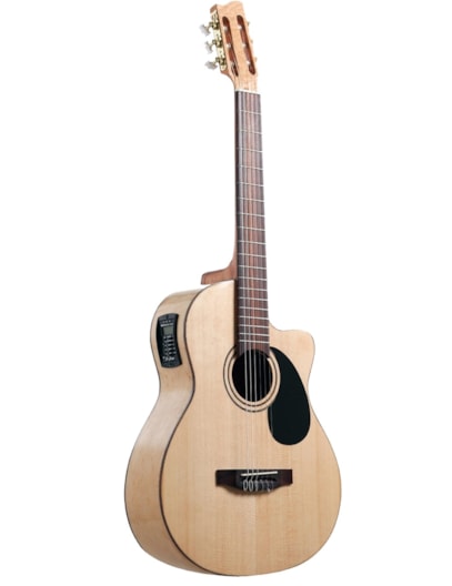 VIOLAO DI GIORGIO CUTWAY ELETRICO NYLON BIRDS EYE NATURAL BE