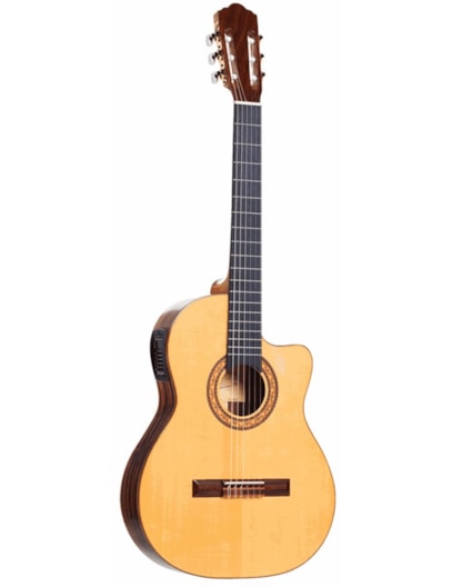 VIOLÃO DI GIORGIO ELETRICO CUTWAY C/AFINADOR NYLON TALENT II TAL02