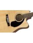 VIOLÃO FENDER AÇO DREADNOUGHT SOLID TOP CUTAWAY ELETROACUSTICO NATURAL CD60SCE