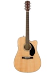 VIOLÃO FENDER AÇO DREADNOUGHT SOLID TOP CUTAWAY ELETROACUSTICO NATURAL CD60SCE