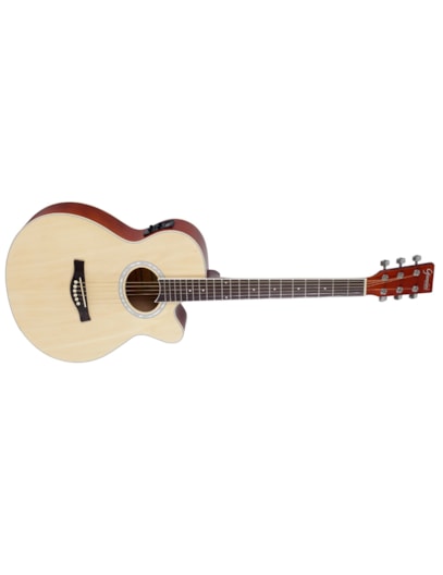 VIOLÃO GIANNINI AÇO ELETROACUSTICO NATURAL SATIN GSF1R CEQ NS2185