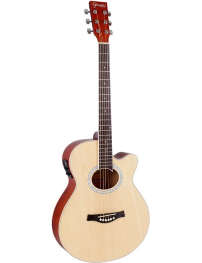 VIOLÃO GIANNINI AÇO ELETROACUSTICO NATURAL SATIN GSF1R CEQ NS2185