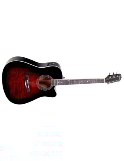 VIOLÃO GIANNINI AÇO ELETROACUSTICO REDBUSTER GSF1R CEQ BRB 21851