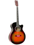 VIOLÃO GIANNINI AÇO ELETROACUSTICO SUNBURST GSF1R CEQ 3TS