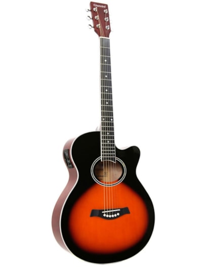 VIOLÃO GIANNINI AÇO ELETROACUSTICO SUNBURST GSF1R CEQ 3TS