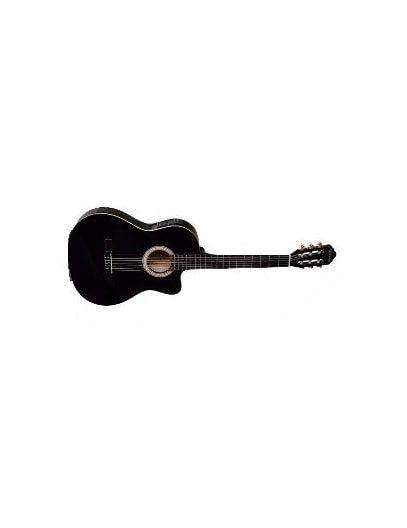 VIOLÃO GIANNINI CUTWAY FLAT ELETRICO ATIVO NYLON GNFX2CBK PRETO