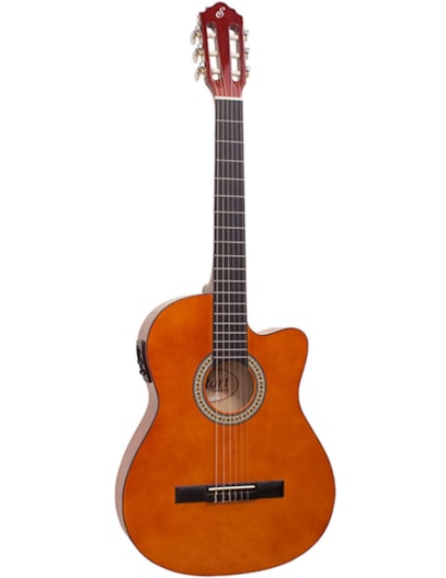 VIOLÃO GIANNINI FLAT ELETROACUSTICO NYLON NF14 CEQ N NATURAL 21868