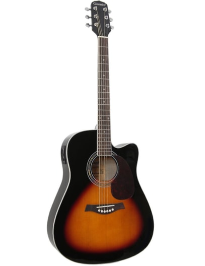 VIOLÃO GIANNINI FOLK CUTAWAY ELETROACUSTICO SUNBURST GF1RCEQ3TS 21857