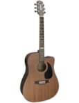 VIOLÃO GIANNINI FOLK CUTWAY ELETROACUSTICO AÇO WALNUT SATIN