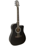 VIOLÃO GIANNINI FOLK ELETRICO AÇO SATIN BLACK GF1D CEQSBK