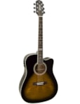 VIOLÃO GIANNINI FOLK ELETRICO AÇO TABACO SUNBURST GF1DCEQTS