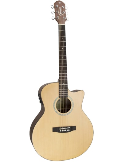 VIOLÃO GIANNINI NATURAL SATIN E/A FOLK CUTWAY GSF3 CEQNS 23109