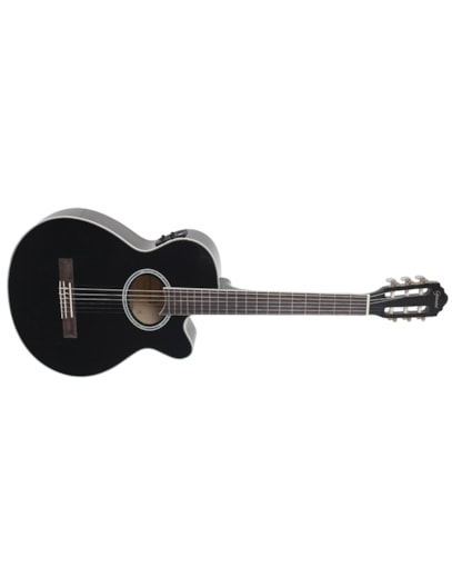 VIOLÃO GIANNINI PRETO ELETROACUSTICO NAILON GNF1R CEQ BK 22386
