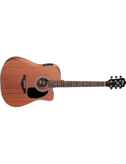 VIOLÃO HOFMA FOLK CUTWAY C/AFINADOR AÇO HMF250STNT NATURAL ENCERADO