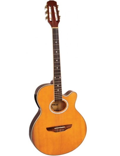 VIOLÃO PHOENIX CUTWAY ELETRICO ATIVO NYLON FTN35NL NATURAL C/AFINADOR