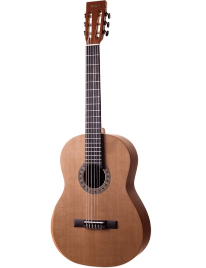 VIOLÃO ROZINI CUSTOM CLASSICO ATIVA NATURAL FOSCO TAMPO EM CEDRO RX230ATFCD 2587