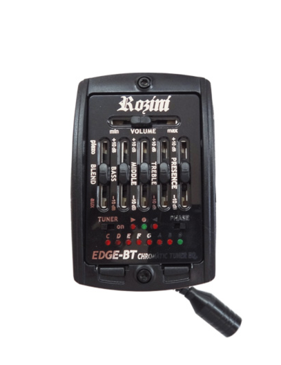 VIOLÃO ROZINI FLAT CANHOTO ELETRICO ATIVO ACO FOSCO RX516ATF