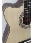 VIOLÃO ROZINI FLAT ELETRICO ATIVO CANHOTO NYLON NATURAL P BRASIL RX515AT LH