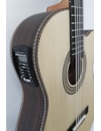 VIOLÃO ROZINI FLAT ELETRICO ATIVO CANHOTO NYLON NATURAL P BRASIL RX515AT LH