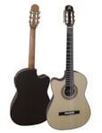 VIOLÃO ROZINI FLAT ELETRICO ATIVO CANHOTO NYLON NATURAL P BRASIL RX515AT LH