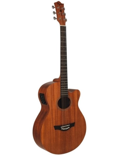 VIOLÃO TAGIMA DALLAS ELETRICO ATIVO AÇO NATURAL MAHOGANY C/ AFINADOR