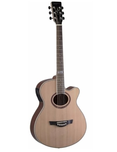 VIOLÃO TAGIMA ELETRICO ATIVO AÇO CALIFORNIA NATURAL FOSCO C/ AFINADOR