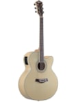 VIOLÃO TAGIMA FOLK JUMBO MAPLE CUTWAY ELÉTRICO ATIVO AÇO NATURAL