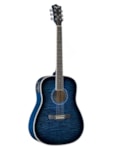 VIOLAO TAGIMA MARAGOGY EQ ELETRICO FOLK ACO DREADNOUGHT AZUL RAJADO TBLF