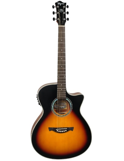 VIOLÃO TAGIMA MEDIUM JUMBO AÇO CUTAWAY SUNBURST TW29DS