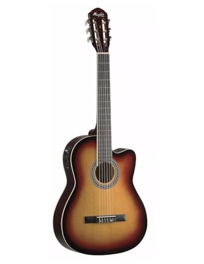 VIOLÃO TAGIMA MEMPHIS CLASSICO ELETRICO NYLON SUNBURST AC60SB